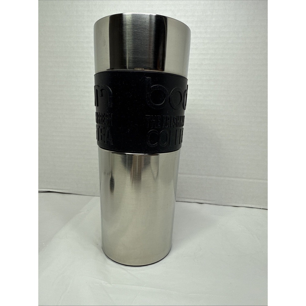 Bodum Stainless Steel Vacuum Insulated Travel Coffee and Tea French Press 15oz